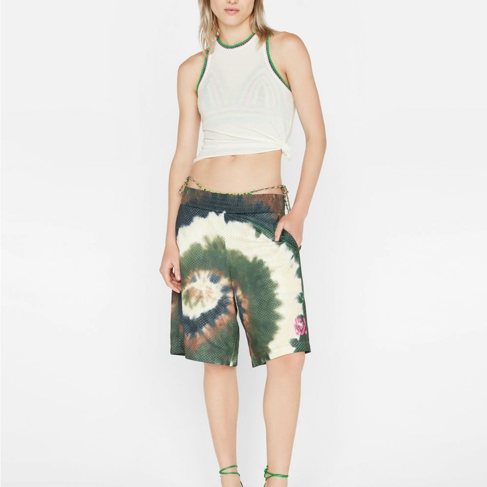 Frame x Julia Sarr-Jamois Tie Dye Basketball Shorts - Picture 2 of 7